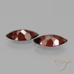 Gemas de Granate piropo Rojo oscuro natural de 3.92 ct, Marquesa, VVS-VS