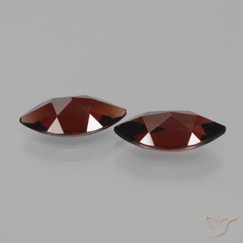 Gemas de Granate piropo Rojo oscuro natural de 4.14 ct, Marquesa, VVS-VS