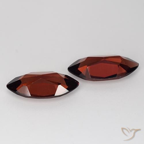 Gemas de Granate piropo Rojo oscuro natural de 3.78 ct, Marquesa, VVS-VS