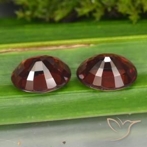 Gemas de Granate piropo Rojo oscuro natural de 3.40 ct, Ovalada, VVS-VS
