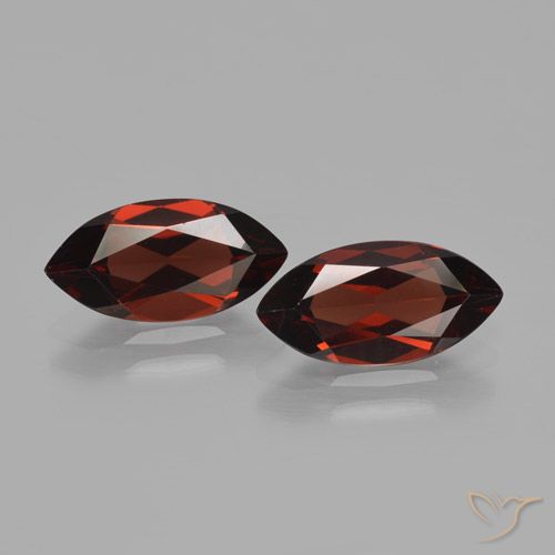 4.15ctw Natural Rojo oscuro Granate piropo, Marquesa, VVS-VS