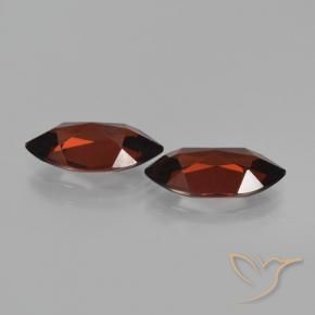 Gemas de Granate piropo Rojo oscuro natural de 4.15 ct, Marquesa, VVS-VS