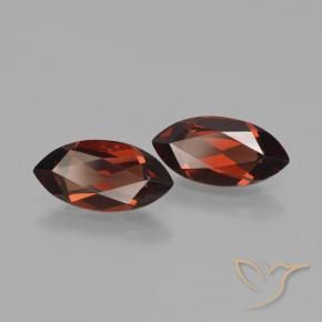 Gemas de Granate piropo Rojo sangría natural de 3.72 ct, Marquesa, VVS-VS