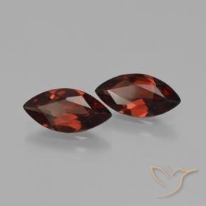 Gemas de Granate piropo Rojo oscuro natural de 3.26 ct, Marquesa, VS