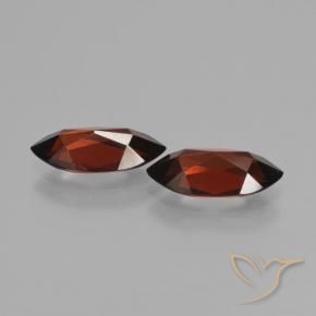 Gemas de Granate piropo Rojo oscuro natural de 3.67 ct, Marquesa, VVS-VS