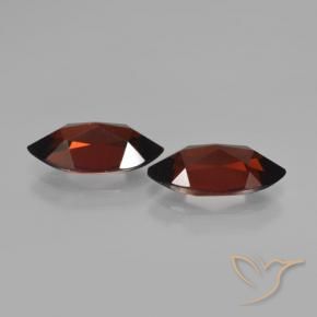 Gemas de Granate piropo Rojo oscuro natural de 4.38 ct, Marquesa, VVS-VS