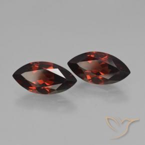 Gemas de Granate piropo Rojo oscuro natural de 4.40 ct, Marquesa, VVS-VS