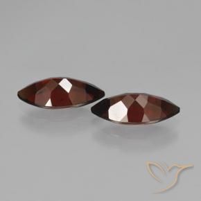 Gemas de Granate piropo Rojo oscuro natural de 4.40 ct, Marquesa, VVS-VS