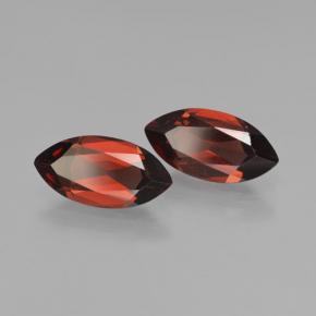 Gemas de Granate Piropo Rojo oscuro natural de 4.08 ct, Marquesa, VVS-VS