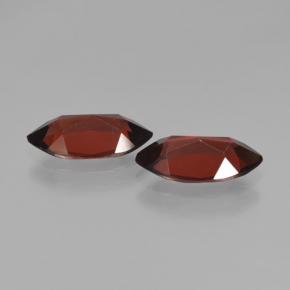 Gemas de Granate Piropo Rojo oscuro natural de 4.08 ct, Marquesa, VVS-VS