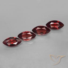 Gemas de Granate piropo Rojo oscuro natural de 7.00 ct, Marquesa, VVS-VS