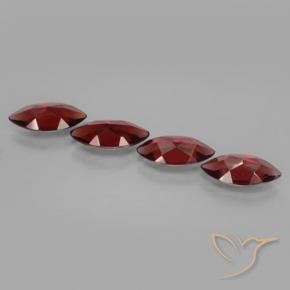 Gemas de Granate piropo Rojo oscuro natural de 7.00 ct, Marquesa, VVS-VS