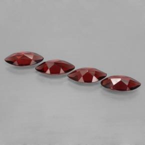 Gemas de granate piropo rojo natural de 6,94 ct, marquesa, VVS-VS