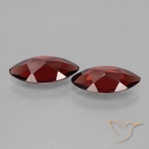 Gemas de Granate piropo Rojo oscuro natural de 3.61 ct, Marquesa, VVS-VS