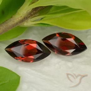 Gemas de Granate piropo Rojo sangre intenso natural de 3.49 ct, Marquesa, VVS-VS