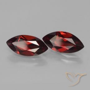 Gemas de Granate piropo Rojo sangre intenso natural de 3.82 ct, Marquesa, VVS-VS