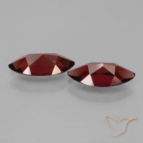 Gemas de Granate piropo Rojo sangre intenso natural de 3.82 ct, Marquesa, VVS-VS