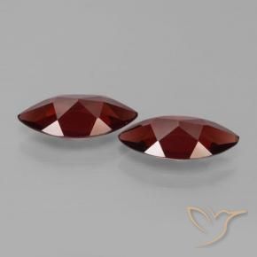 Gemas de Granate piropo Rojo sangre intenso natural de 3.67 ct, Marquesa, VVS-VS