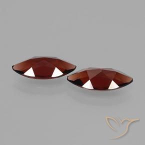 Gemas de Granate piropo Rojo oscuro natural de 3.74 ct, Marquesa, VVS-VS