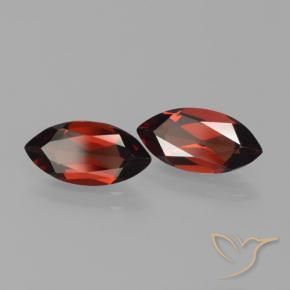 Gemas de Granate piropo Rojo oscuro natural de 3.79 ct, Marquesa, VVS-VS