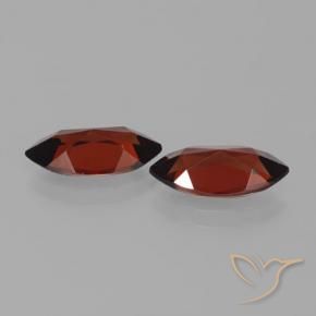 Gemas de Granate piropo Rojo oscuro natural de 3.79 ct, Marquesa, VVS-VS