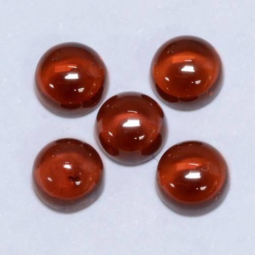 Gemas de Granate Piropo Rojo medio natural de 2.35 ct, Corte Redondo, Transparente