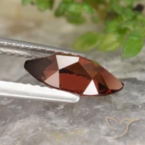 Granate piropo Rojo medio natural de 1.17 ct, Marquesa, VVS-VS