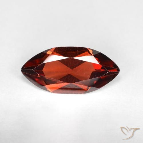 1.05ct Natural Rojo oscuro Granate piropo, Marquesa, VVS-VS