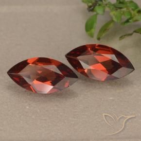 Gemas de Granate piropo Rojo merlot natural de 1.88 ct, Marquesa, VVS-VS