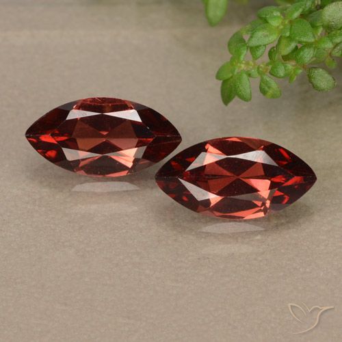 2.49ctw Natural Rojo escarlata intenso Granate piropo, Marquesa, VVS-VS