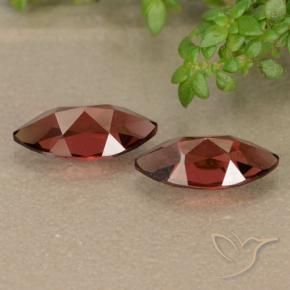 Gemas de Granate piropo Rojo oscuro natural de 2.63 ct, Marquesa, VVS-VS