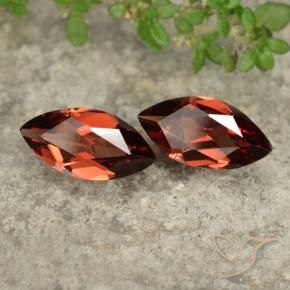 Gemas de Granate piropo Rojo escarlata natural de 2.34 ct, Marquesa, VVS-VS
