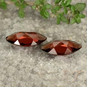 Gemas de Granate piropo Rojo escarlata natural de 2.34 ct, Marquesa, VVS-VS