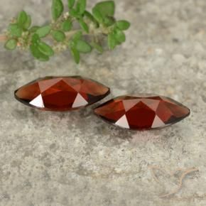 Gemas de Granate piropo Rojo oscuro natural de 2.36 ct, Marquesa, VVS-VS