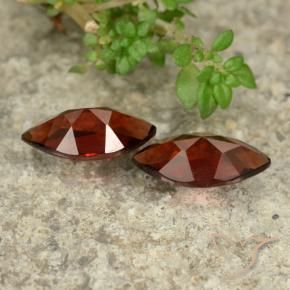 Gemas de Granate piropo Rojo merlot natural de 2.54 ct, Marquesa, VVS-VS