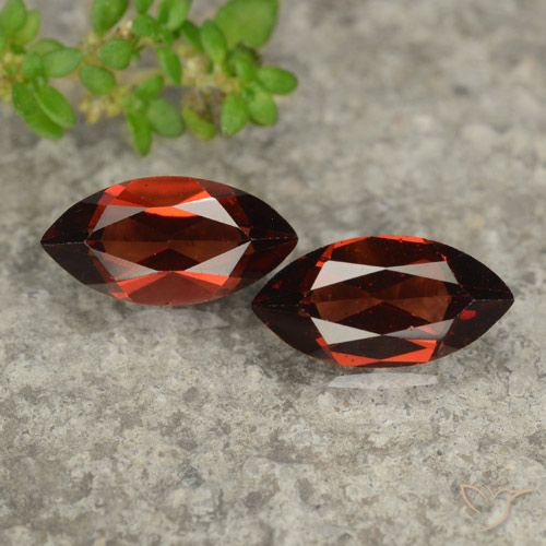 2.48ctw Natural Rojo merlot Granate piropo, Marquesa, VVS-VS