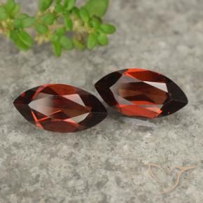 Gemas de Granate piropo Rojo merlot natural de 2.48 ct, Marquesa, VVS-VS