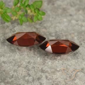 Gemas de Granate piropo Rojo merlot natural de 2.48 ct, Marquesa, VVS-VS