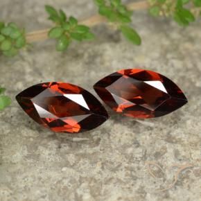 Gemas de Granate piropo Rojo merlot natural de 2.28 ct, Marquesa, VVS-VS