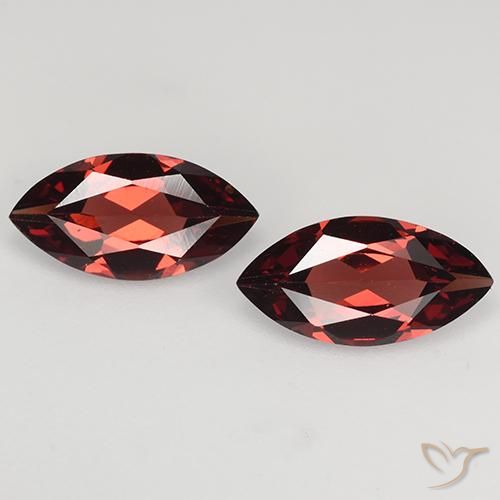 2.17ctw Natural Rojo oscuro Granate piropo, Marquesa, VVS-VS