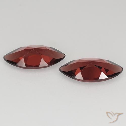 Gemas de Granate piropo Rojo oscuro natural de 2.17 ct, Marquesa, VVS-VS