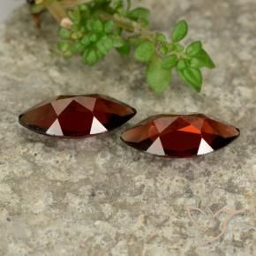 Gemas de Granate piropo Rojo oscuro natural de 2.25 ct, Marquesa, VVS-VS