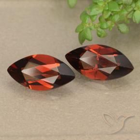 Gemas de Granate piropo Rojo oscuro natural de 2.49 ct, Marquesa, VS-SI