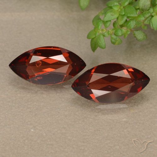 2.31ctw Natural Rojo sangría Granate piropo, Marquesa, VVS-VS
