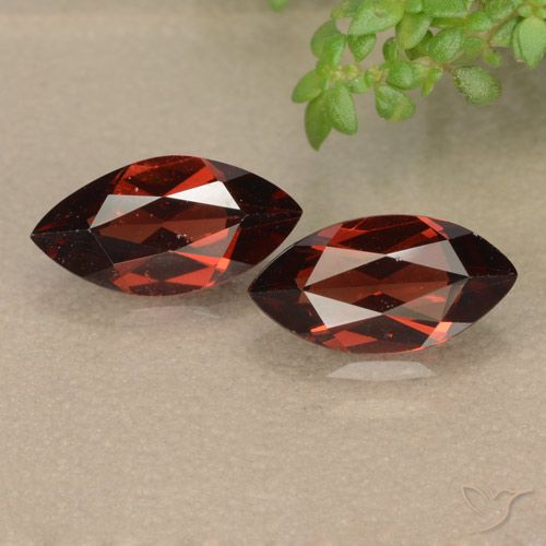 2.48ctw Natural Rojo merlot Granate piropo, Marquesa, VVS-VS