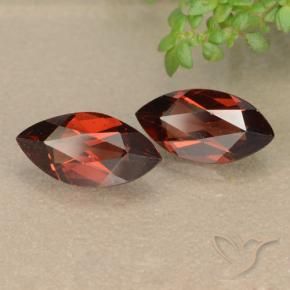 Gemas de Granate piropo Rojo merlot natural de 2.48 ct, Marquesa, VVS-VS