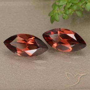 Gemas de Granate piropo Rojo sangría natural de 2.39 ct, Marquesa, VVS-VS