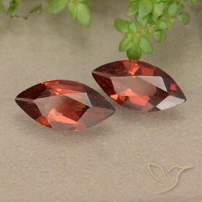 Gemas de Granate piropo Rojo escarlata natural de 1.68 ct, Marquesa, VVS