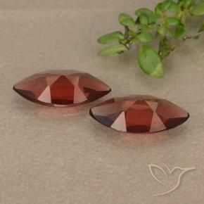 Gemas de Granate piropo Rojo medio natural de 1.71 ct, Marquesa, VVS-VS