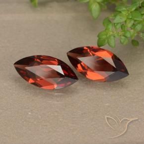 Gemas de Granate piropo Rojo oscuro natural de 2.14 ct, Marquesa, VVS-VS